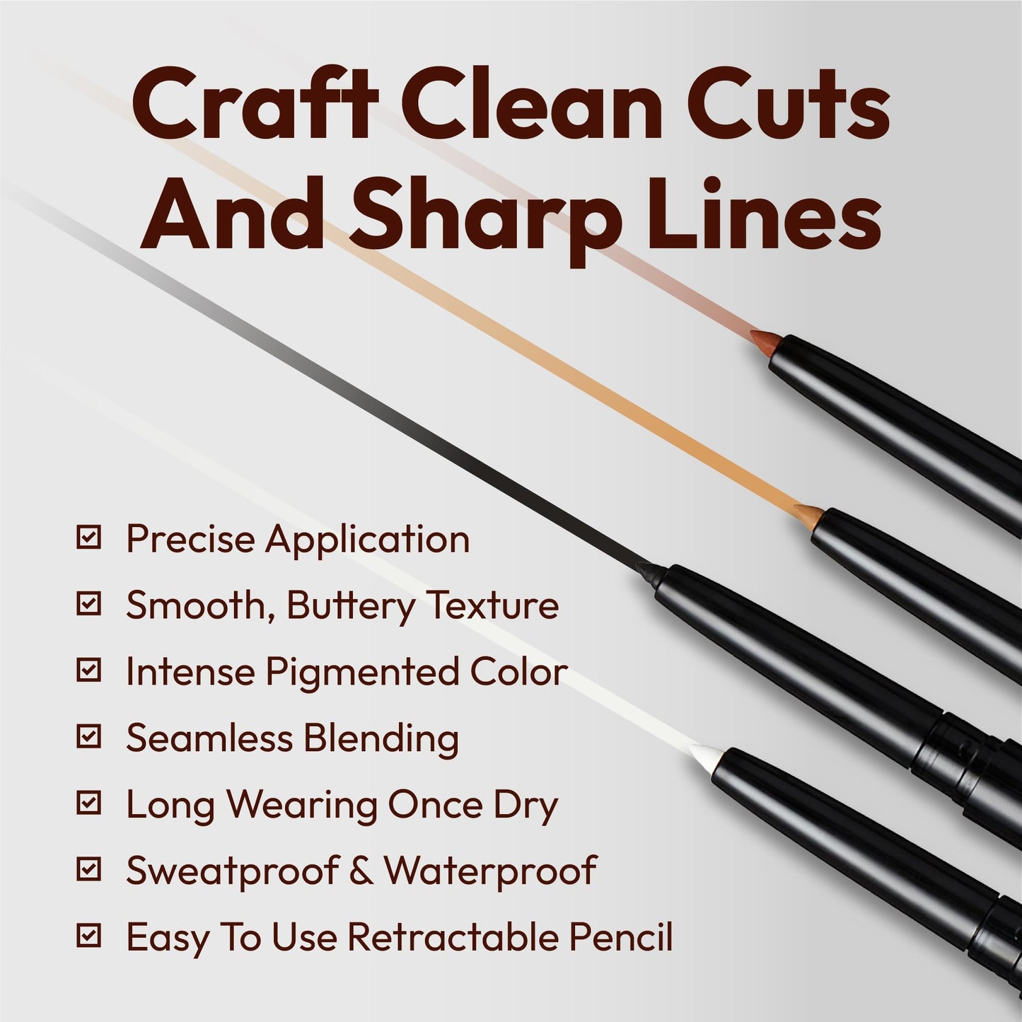 RED Pro GROOMANE Barber Line Up Pencil - Retractable Hairline & Beard Outline Pencil for Edge Ups, Eyebrow Mapping & Mustache Shaping, Waterproof Beauty and Personal Care RED Pro