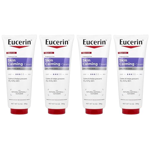 Eucerin Calming Creme Daily Moisturizer - 14 oz, Pack of 4 Beauty & Personal Care Eucerin