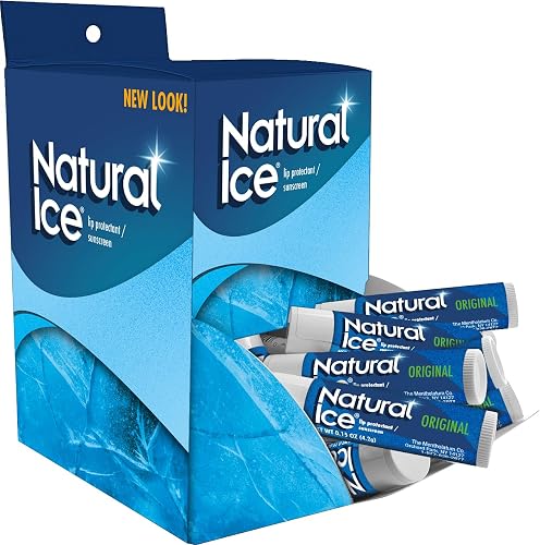 Natural Ice Original Medicated Lip Balm, Hydrating Lip Care for Dry, Chapped Lips, Moisturizing Formula with SPF 15 Helps Prevent Sunburn, Protection Beauty & Personal Care Natural Ice