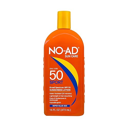 NO-AD Sport Sunscreen Lotion, SPF 50 16 oz Beauty & Personal Care NO-AD