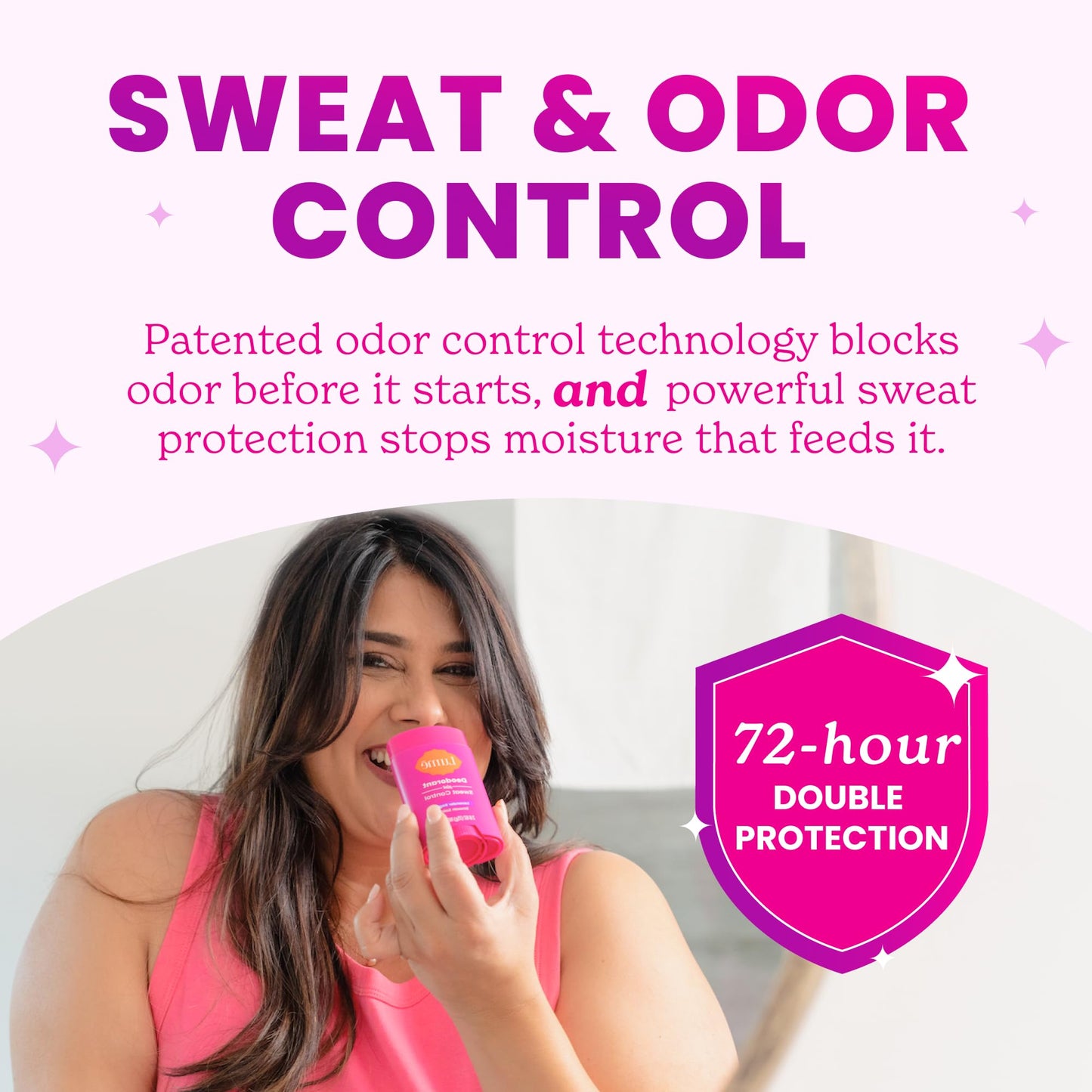 Lume Deodorant Plus Sweat Control - Smooth Solid Stick - Extra Strength Antiperspirant - 72 Hour Odor And Sweat Control - Baking Soda Free, Skin Beauty and Personal Care Lume
