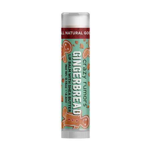 Crazy Rumors Gingerbread Lip Balm. 100% Natural, Vegan, Plant-Based, Made in USA (1-Pack) Beauty & Personal Care Crazy Rumors