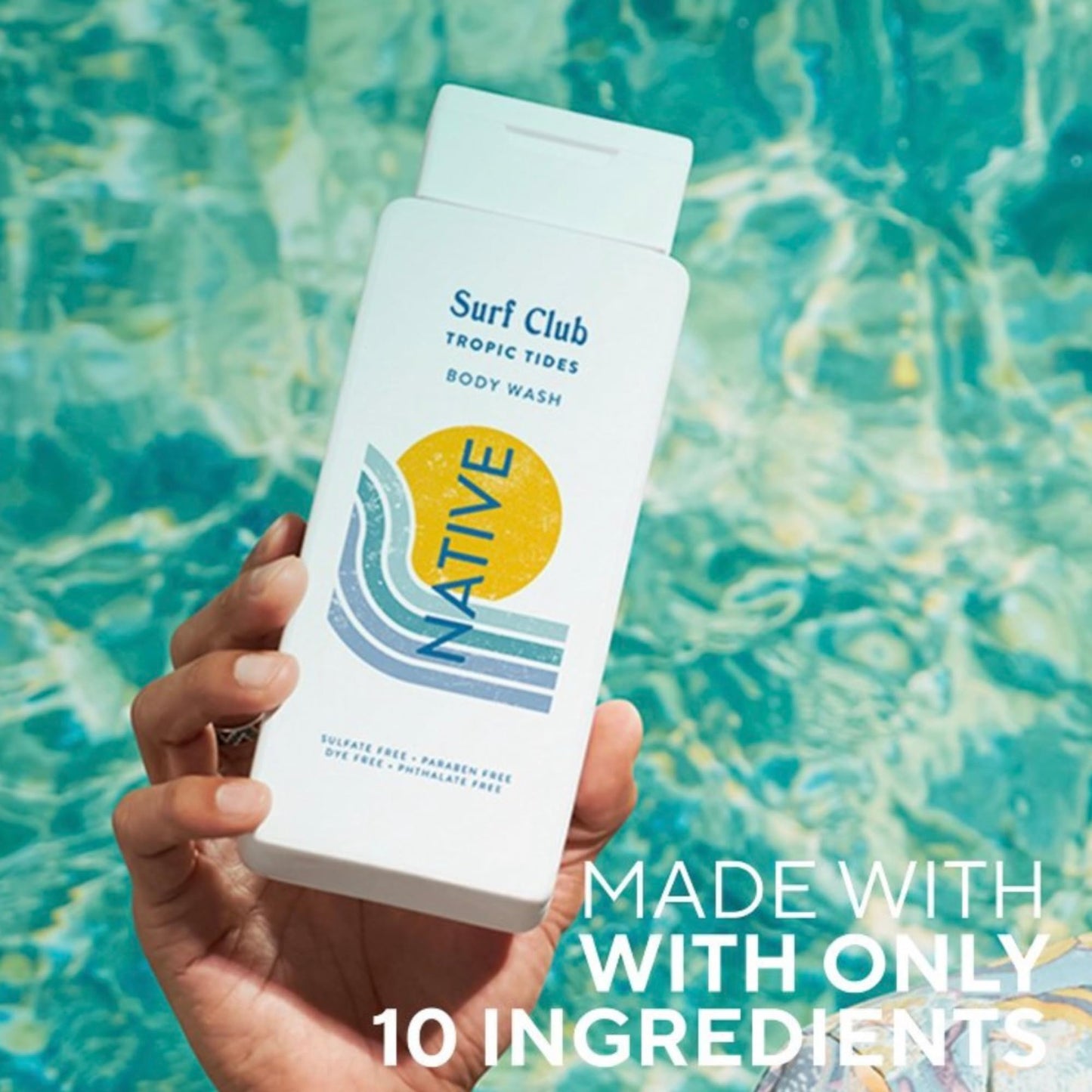 Native Surf Club Tropic Tides Body Wash, Crisp Juniper & Sea Salt Breeze, Sulfate Free, 18 fl oz, 2 Pack (Tropic Tides) Beauty & Personal Care Native