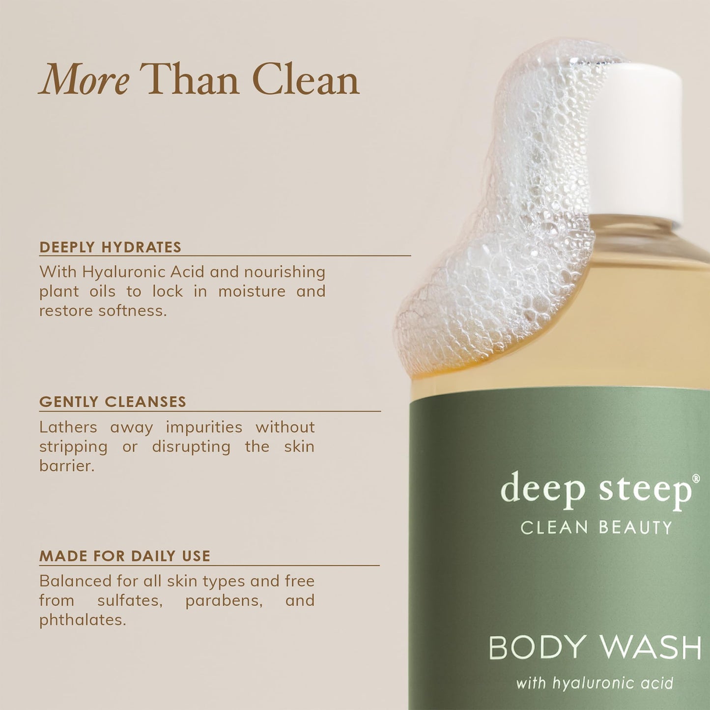 Deep Steep Passion Fruit Guava Body Wash, Hydrating Shower Gel with Hyaluronic Acid & Shea Butter for Sensitive Skin, Bodywash for Women & Men, 17 Fl Beauty & Personal Care Deep Steep