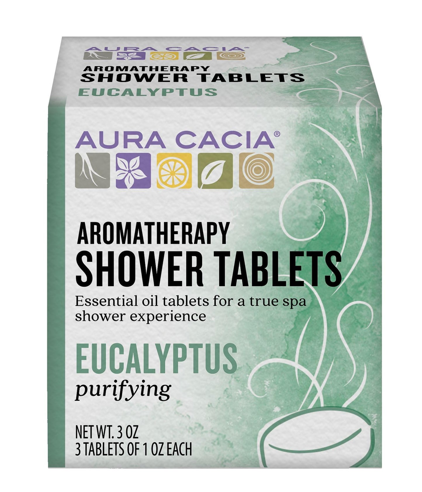 Aura Cacia Purifying Aromatherapy Shower Tablets Eucalyptus - 3 Tablets Beauty and Personal Care Aura Cacia