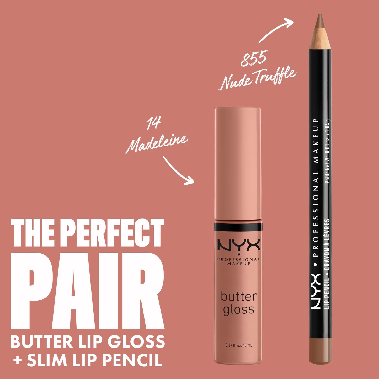 NYX PROFESSIONAL MAKEUP Butter Gloss, Non-Sticky Lip Gloss - Madeleine (Mid-Tone Nude) Beauty & Personal Care NYX PROFESSIONAL MAKEUP