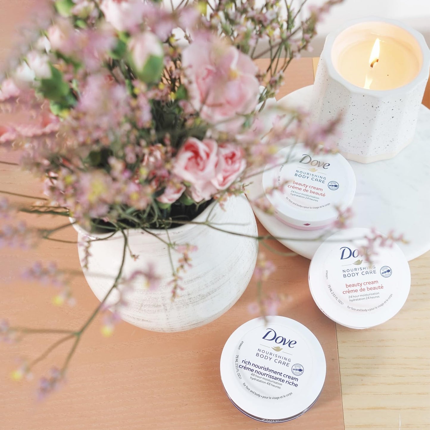 Dove Body Love Beauty Cream, Lightweight, Fast-Absorbing Face and Body Cream for Normal to Dry Skin, 24-Hour Moisture, Luxuriously Scented Face Cream Beauty & Personal Care Dove