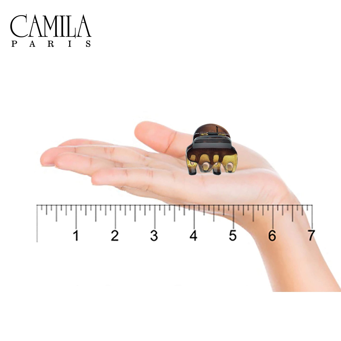 Camila Paris NV36 French Hair Clip for Women, Set of 2 Small Tortoise Girls Hair Claw Clips Fashion Durable Hair Accessories for Women, Luxury Ladies Beauty & Personal Care Camila