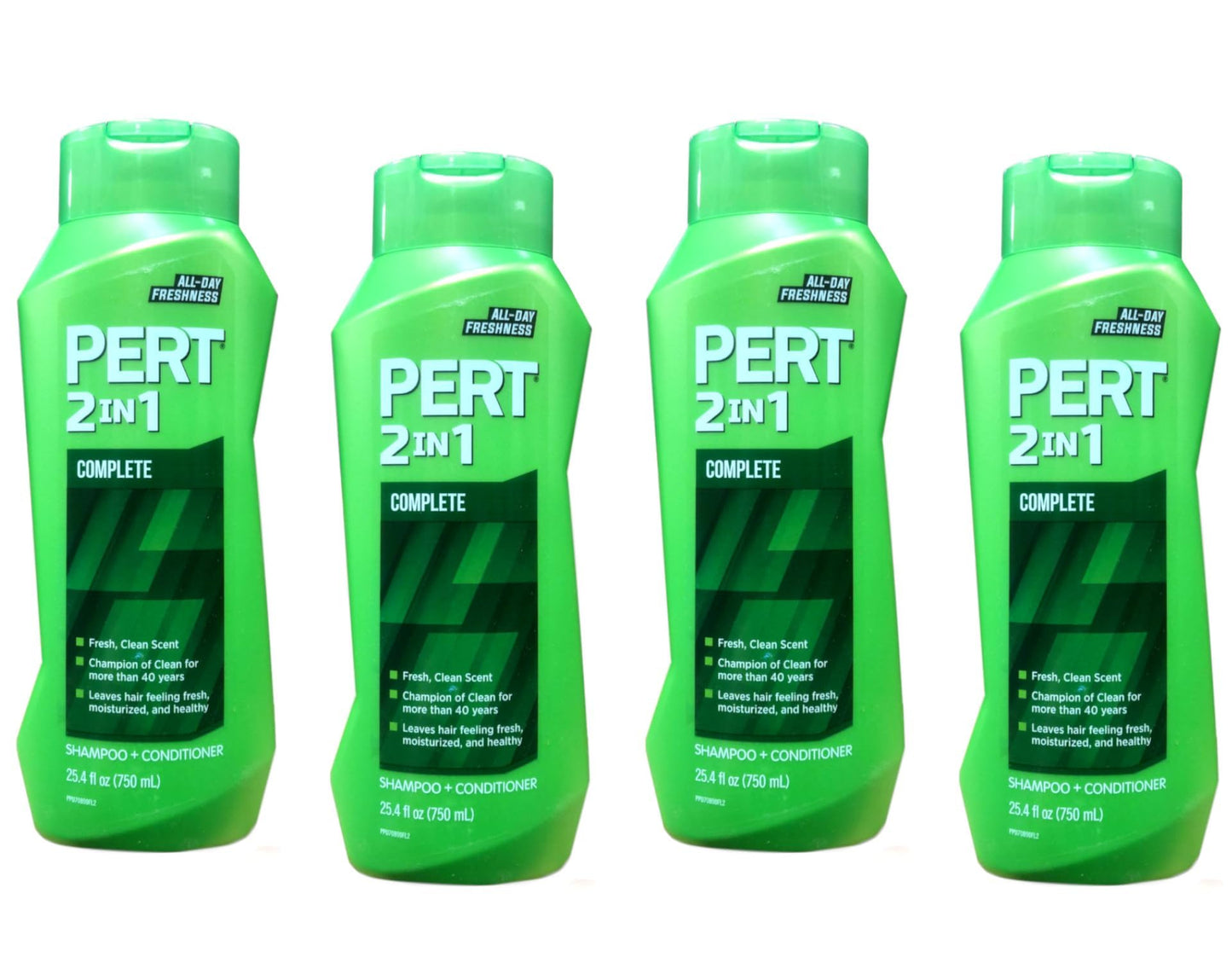 PERT 2 in 1 Complete Clean Shampoo and Conditioner - Mens Shampoo for Daily Use - Hair Conditioner for Men - Removes Dirt, Oil, and Build Up - 4 pc Beauty & Personal Care Pert