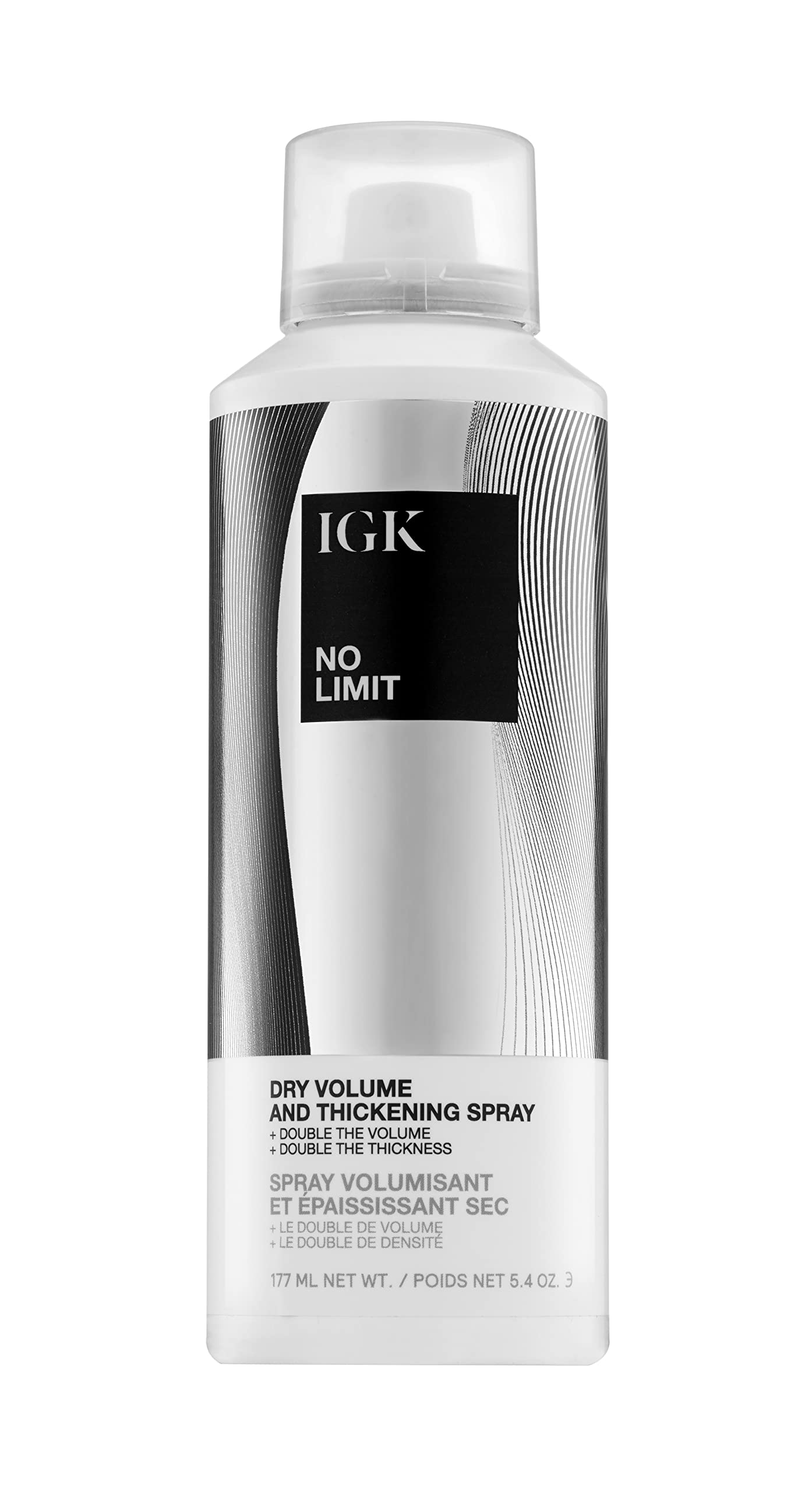 IGK NO LIMIT Dry Volume & Thickening Spray | Touchable + Fullness + Hold | Vegan + Cruelty Free| 5.4 Oz Beauty & Personal Care IGK