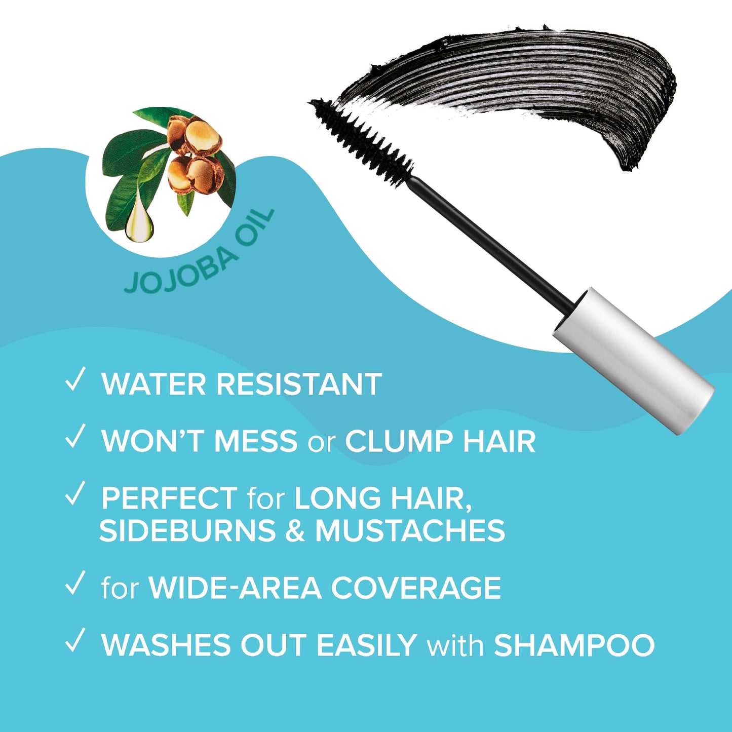 RED by Kiss Quick Cover Gray Hair Touch Up, Moisturize and Shine, Brush Type & Stick Type Set (Black) Beauty & Personal Care Red by Kiss