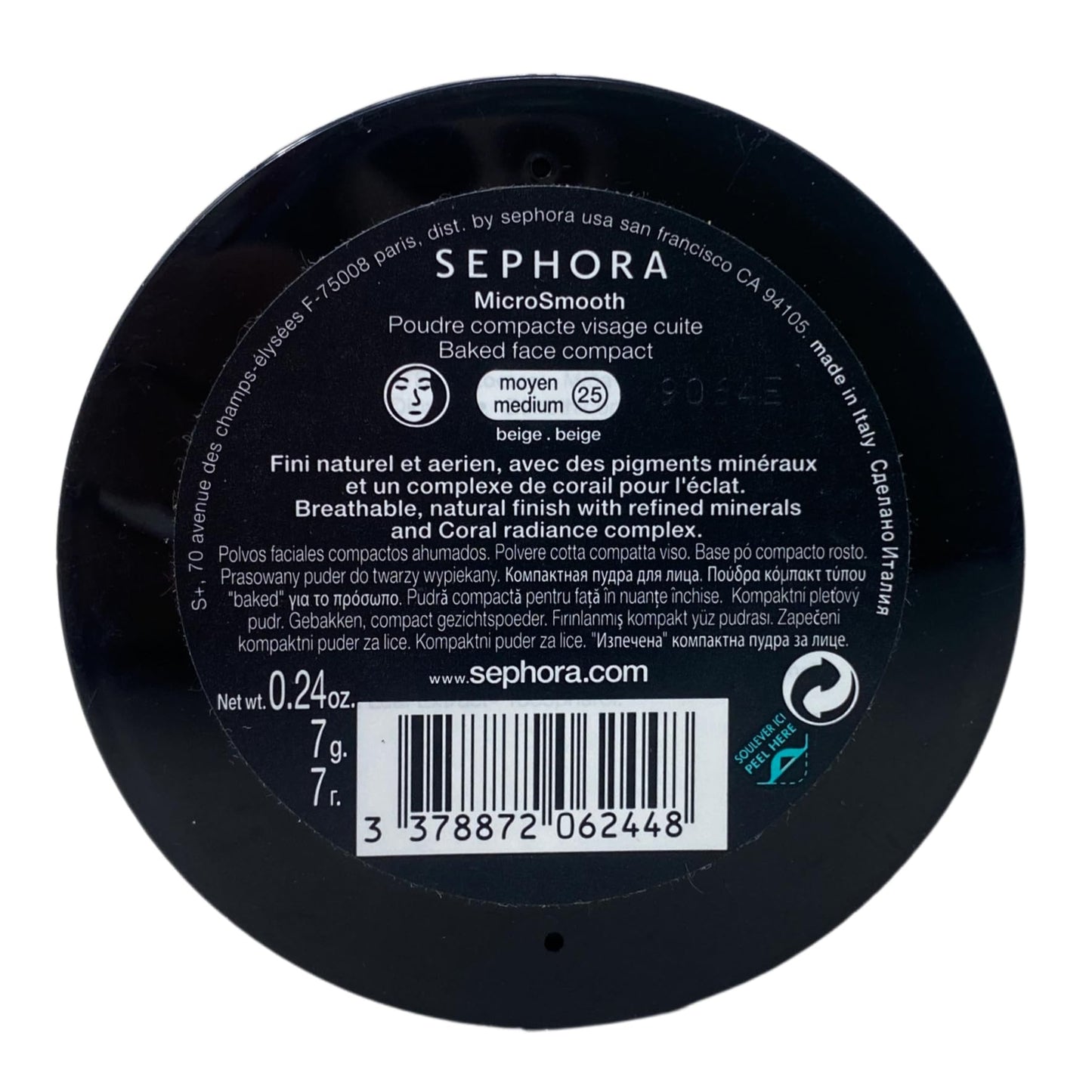 Sephora Collection MicroSmooth Multi-Tasking Baked Face Powder Foundation - 25 Beige (0.24 oz / 7 g) Beauty & Personal Care SEPHORA