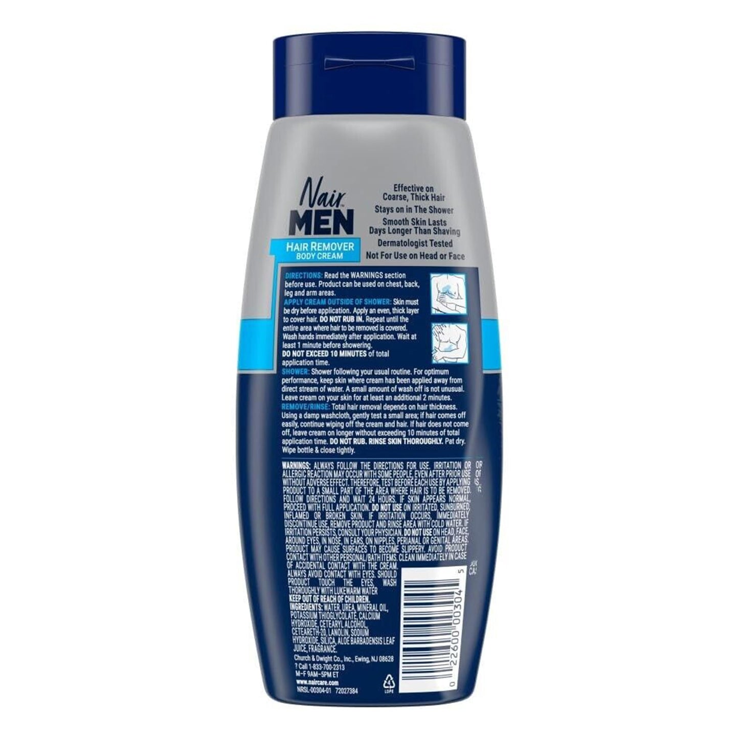 Nair Men Hair Removal Body Cream, 12 Ounce (Pack of 2) Beauty & Personal Care Nair