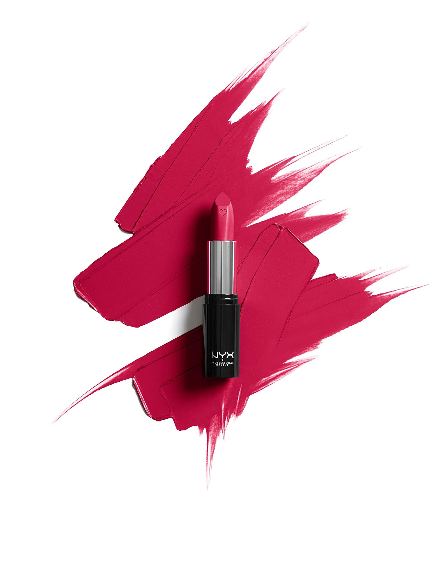 NYX PROFESSIONAL MAKEUP Shout Loud Satin Lipstick, Infused With Shea Butter - Cherry Charmer (Red Fuchsia) Beauty & Personal Care NYX PROFESSIONAL MAKEUP