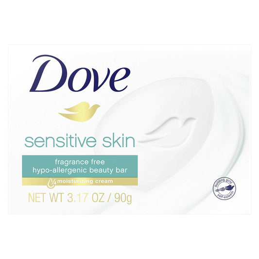 Dove, Bar Soap for Sensitive Skin 3.15 oz 25.2 Ounce, (Pack of 8) Beauty & Personal Care Dove