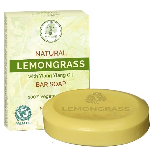 Madina 100% Vegetable Base Soap 12 bars (Lemongrass) Beauty & Personal Care Madina