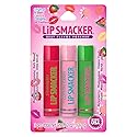 Lip Smackers Flavored Lip Balm Original & Best - Moisturizing, Soothing Trio Strawberry, Watermelon, & Cotton Candy Beauty & Personal Care Lip Smacker