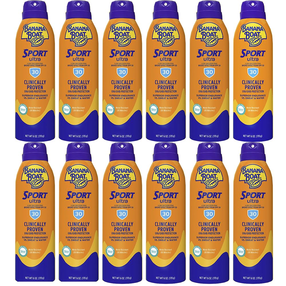 Banana Boat Sport Performance Continuous Spray Sunscreen 6 oz. 1 pk - Case of: 12; Each Pack Qty: 1;12