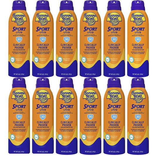 Banana Boat Sport Performance Continuous Spray Sunscreen 6 oz. 1 pk - Case of: 12; Each Pack Qty: 1;12