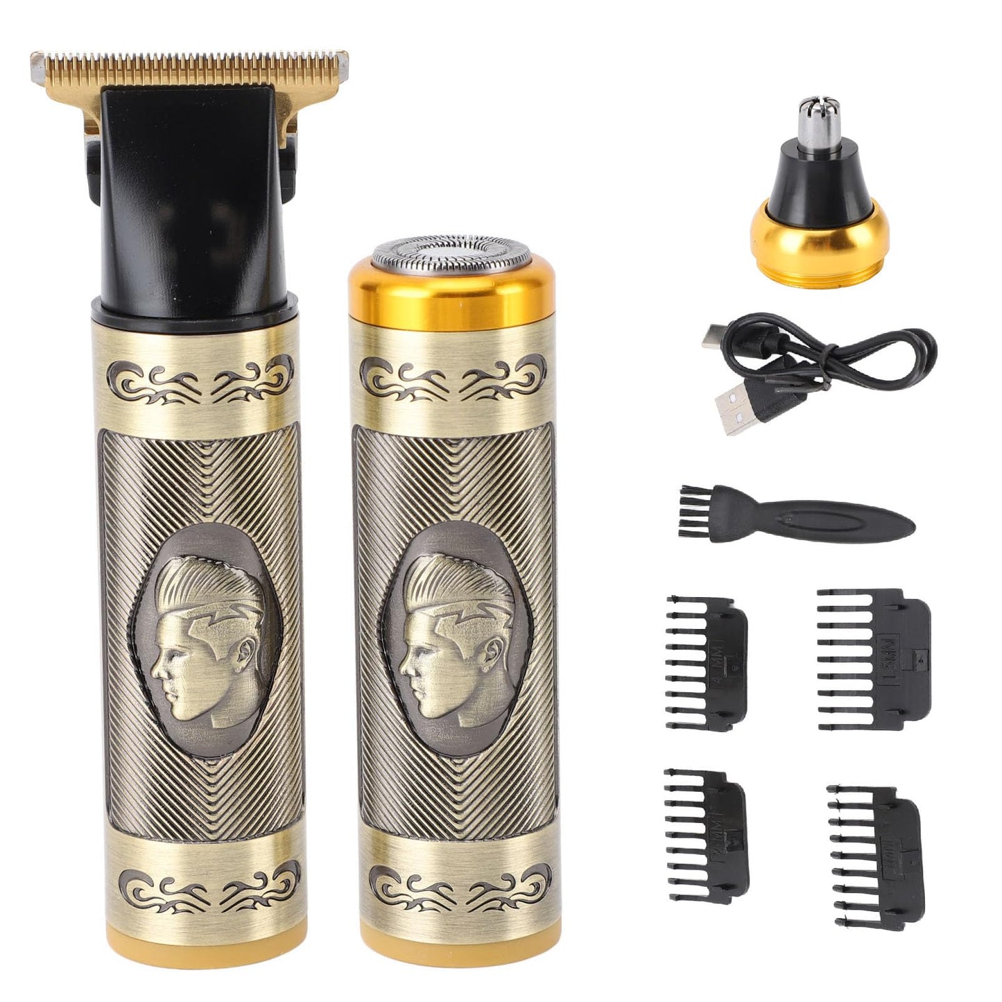YUYTE 3 in 1 Hair Clipper Kit, Styling, Cutting, Trimming for Modern Men, ABS Alloy, Lightweight Design, Portable Travel Beauty and Personal Care YUYTE