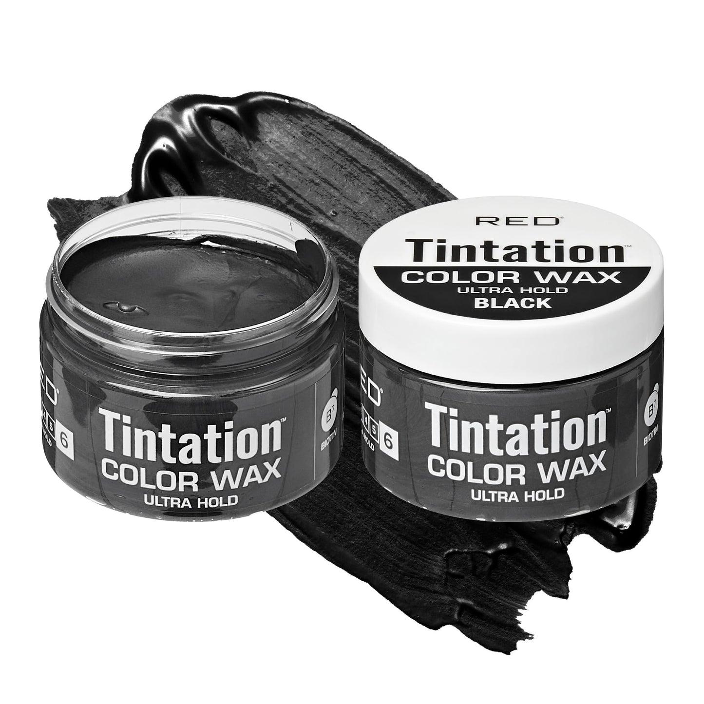 Red by Kiss Tintation Temporary Hair Color Wax - Vivid Instant Color, Ultra Hold, Water & Sweat Resistant, Curly Hair Safe, Non-Drying & Damage-Free Beauty & Personal Care Red by Kiss