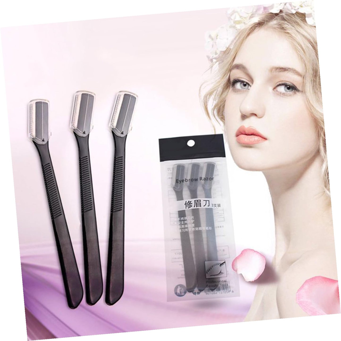 12pcs Eyebrow Razor Kit Eyebrow Shaping Tool Lady Facial Trimmer Travel Toiletry Microblading Razor Face Shaver for Women Facial Hair Lady Tools Make Beauty and Personal Care Beaupretty