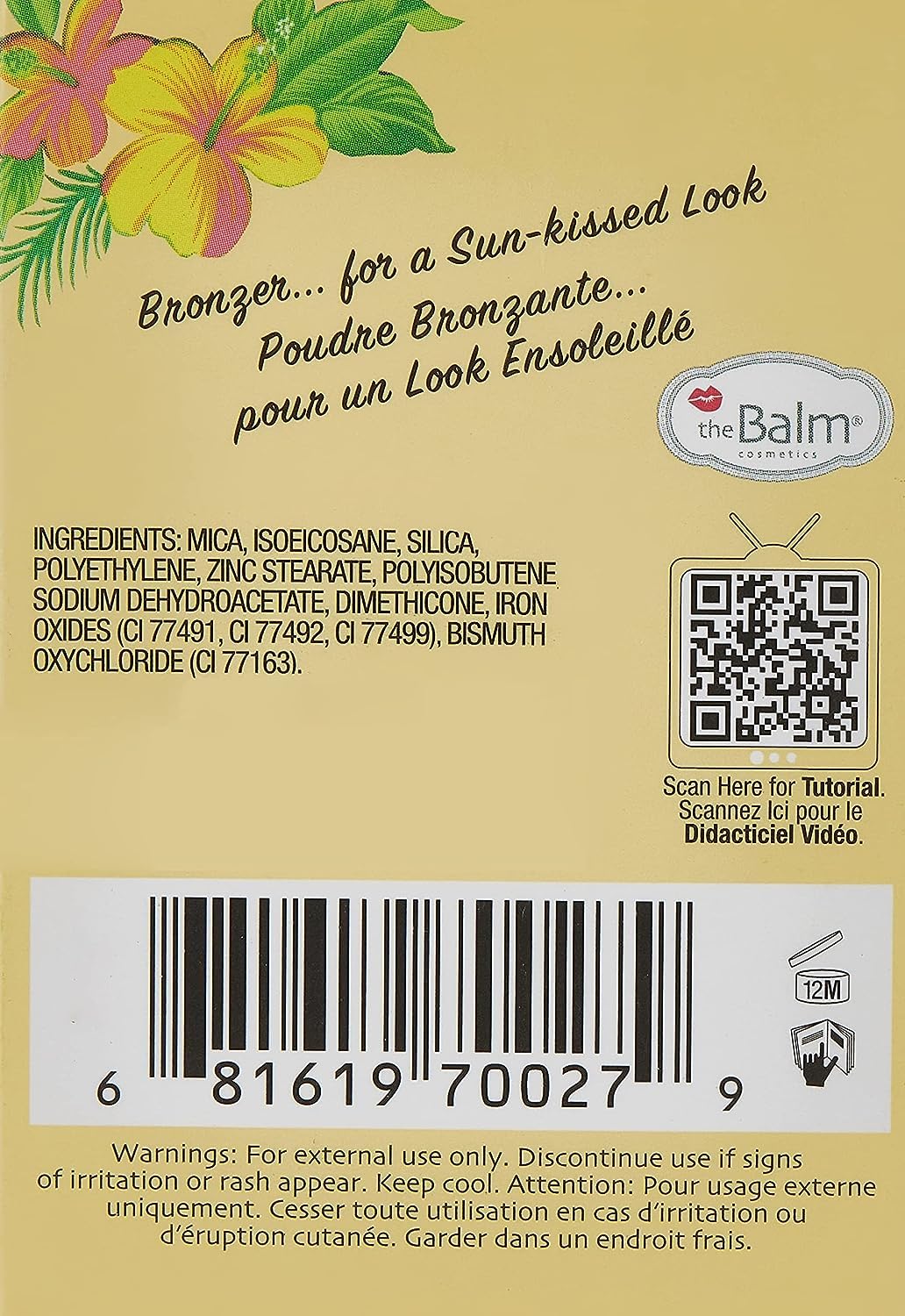 theBalm Bahama Mama Anti-Orange Bronzer, Shadow & Contour Powder, 0.25 Ounce (Pack of 1)