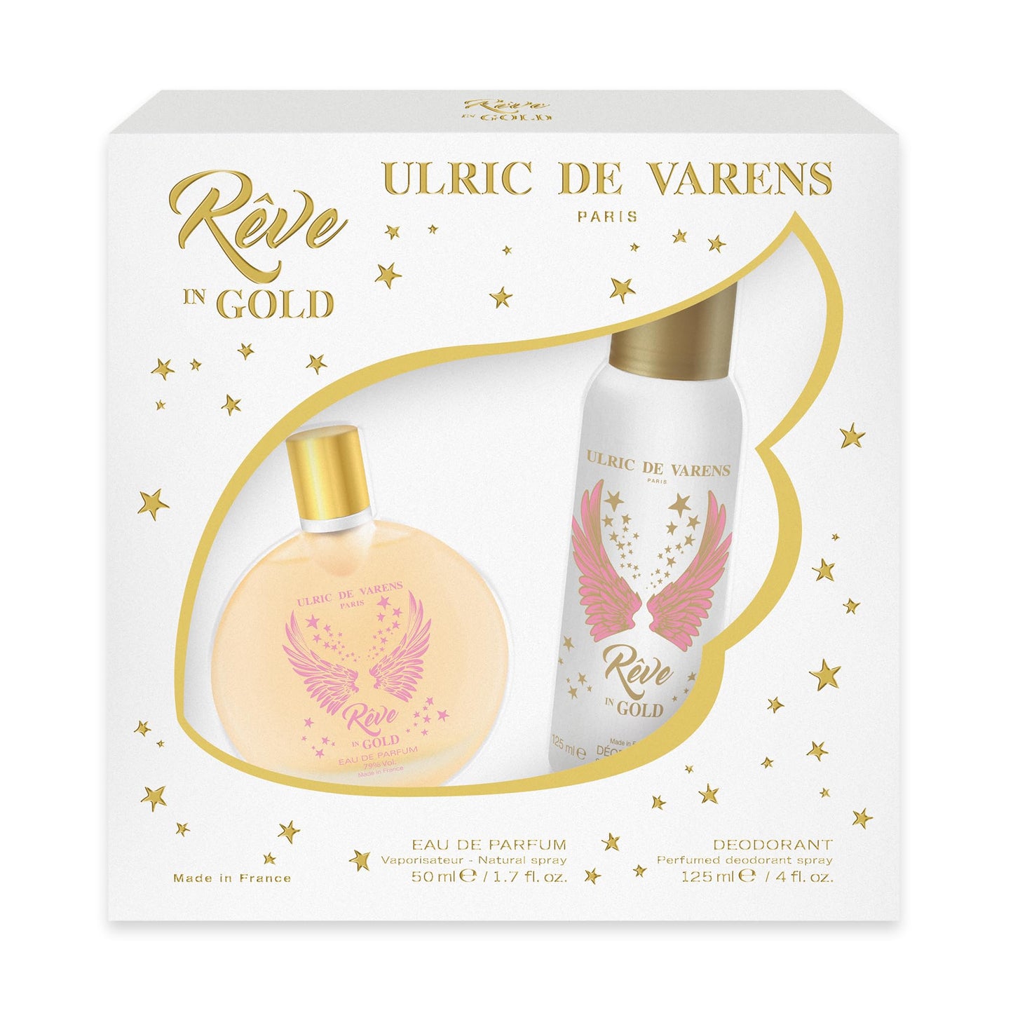 Ulric de Varens UDV Reve In Gold 3.4oz + Deodorant Set Beauty and Personal Care Ulric de Varens
