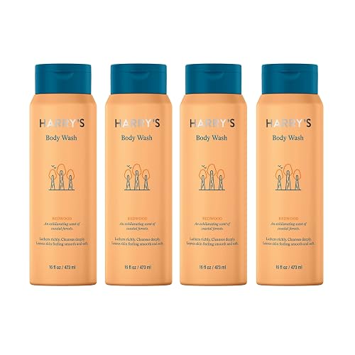 Harry's Body Wash for Men, Redwood, 16 Fl Oz (Pack of 4) - Packaging May Vary Beauty & Personal Care Harry's