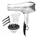 REVLON Infrared Hair Dryer with Diffuser & Concentrator - Ionic Ceramic Blow Dryer for Frizz Control, Shine, Soft Hair & Moisture Protection - 1875W Beauty & Personal Care REVLON