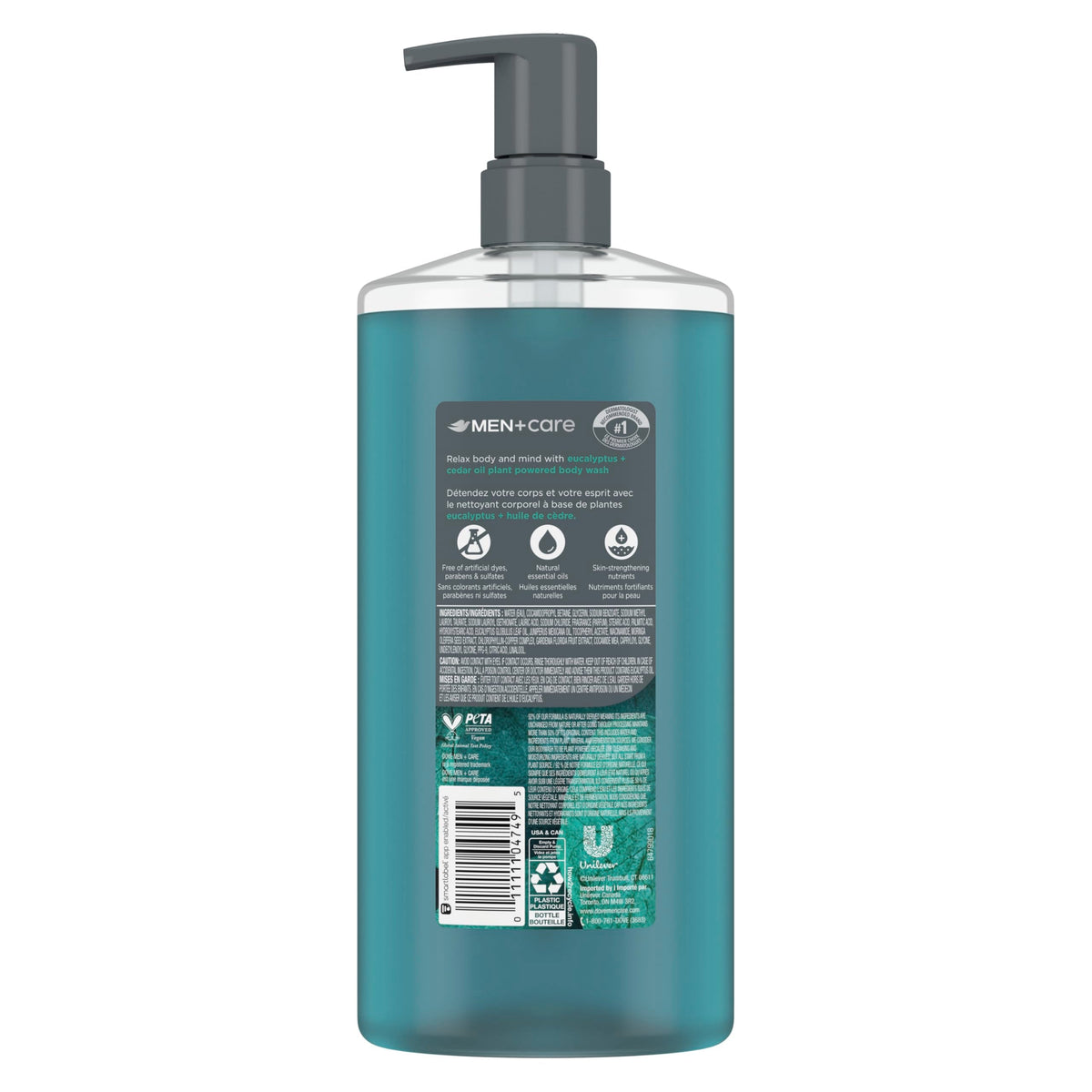 DOVE MEN Moisturizing Body Wash | #1 Dermatologist Body Wash for Men, Sulfate Free, Paraben Free, & Dye Free | Eucalyptus + Cedar Oil, 26oz Beauty & Personal Care DOVE MEN + CARE