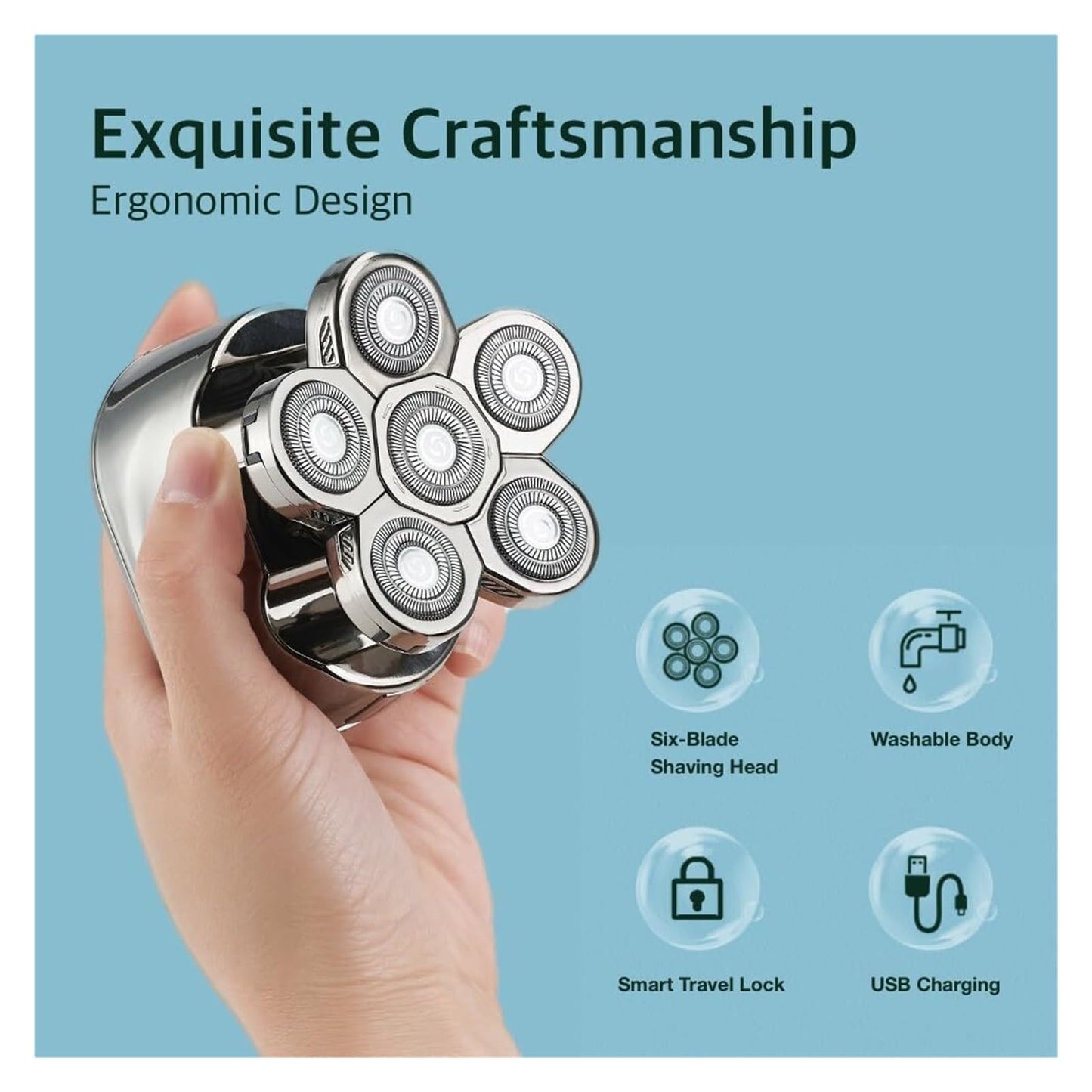 Butt Shaver 1.0, Ultimate Grooming Kit for Men, Washable Wet and Dry Easy Head Shaver, Electric for Shaving Bum, Legs, Chest, and Beyond (1pcs) Beauty and Personal Care MDNHHBPZ