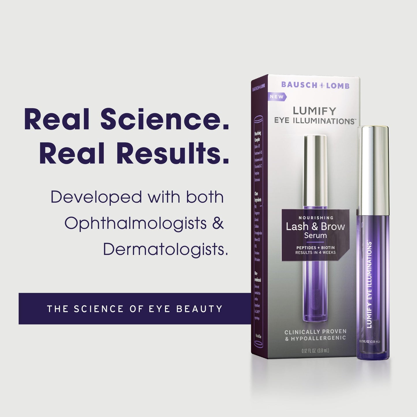 LUMIFY Eye Illuminations Lash & Brow Serum, Promotes Thicker, Fuller-Looking Lashes & Brows with Biotin, Peptides & Hyaluronic Acid to Nourish, Soften Beauty & Personal Care LUMIFY
