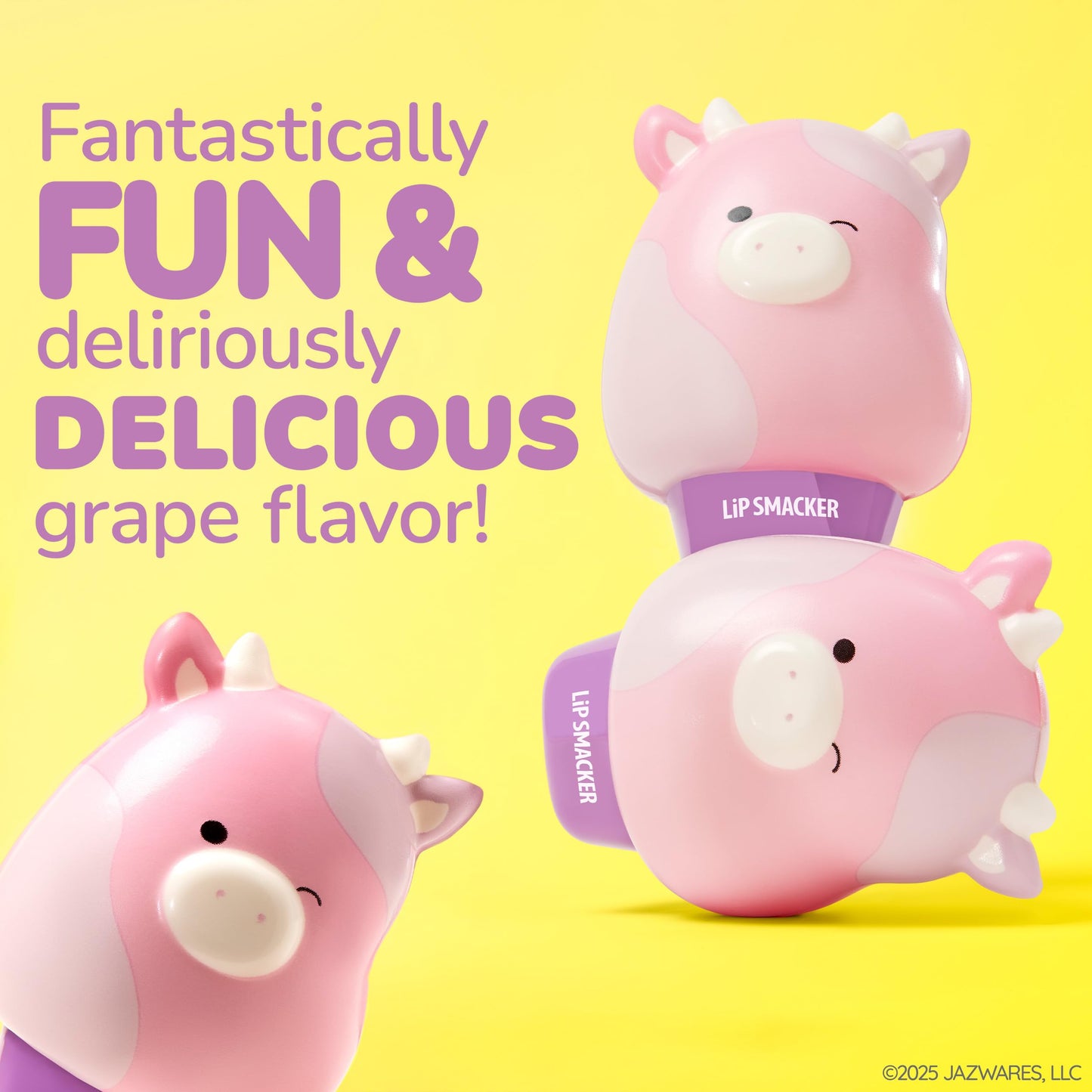 Lip Smacker Squishmallows Moisturizing Lip Balm, Fun Soft Squishy Collectible Top, Hydrates & Smooths - Patty Beauty and Personal Care Lip Smacker