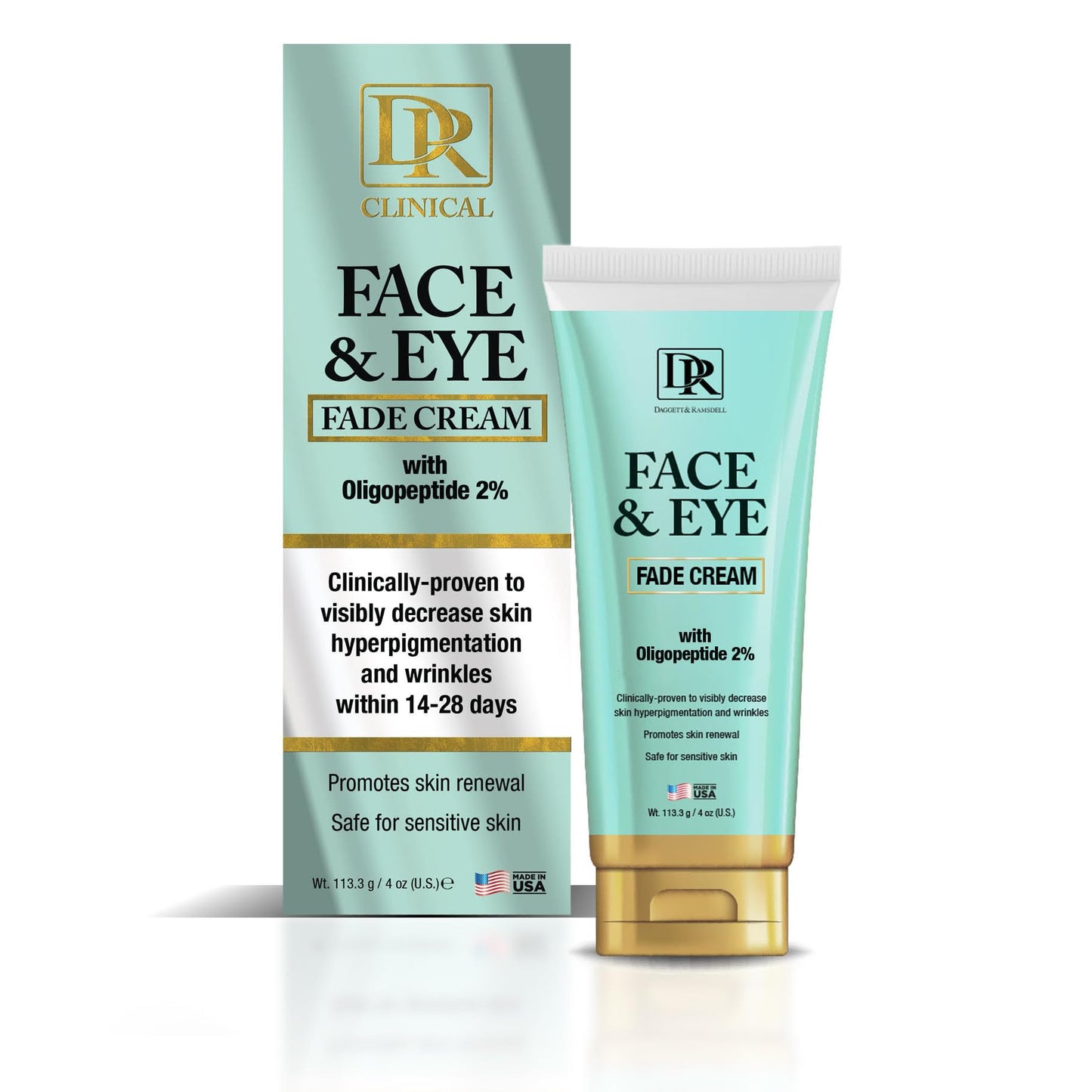 Daggett & Ramsdell Face and Eye Fade Cream with Oligopeptide 2% 4 oz. - Hyperpigmentation and Wrinkle Treatment, Safe for Sensitive Skin Beauty & Personal Care Daggett & Ramsdell
