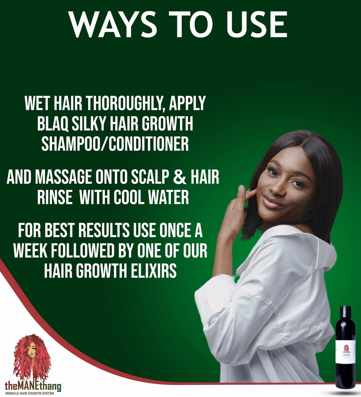 TheMANEthang 2 in 1 Shampoo and Conditioner set for Curly Hairs/Smooth Hairs - Herbal shampoo for men/Women Restores Strength - free from sulphates Beauty & Personal Care theMANEthang