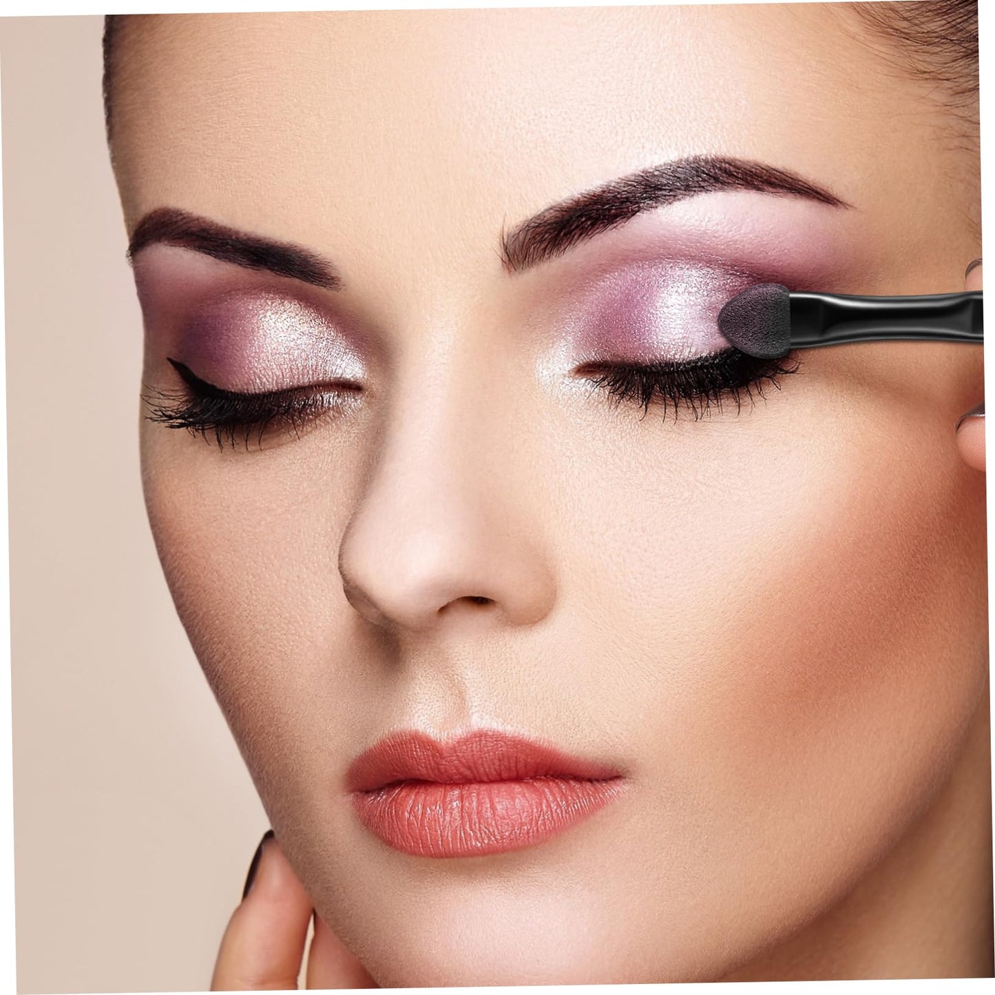 Lurrose Double Sided Eye Shadow Sponge Applicator Eye Brow Make Up Brush Portable Makeup Tool 20pcs (Black) Beauty & Personal Care Lurrose