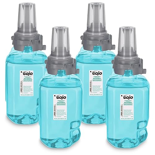 GOJO Botanical Foam Handwash Botanical Fragrance, 700 mL Hand Soap Refill ADX-7 Push-Style Dispenser (Pack of 4) - 8716-04 Beauty & Personal Care GOJO