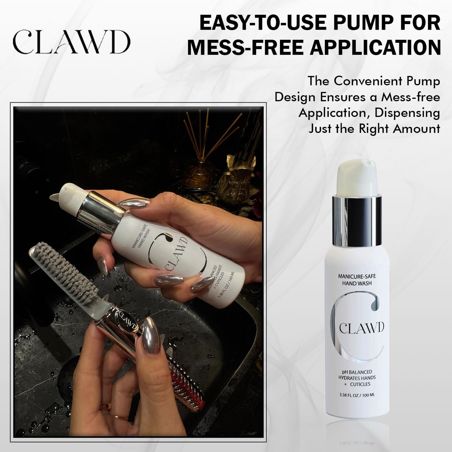 CLAWD Hand Soap for Women, Gentle Manicure-Safe Hand Wash, 100ml Beauty & Personal Care CLAWD