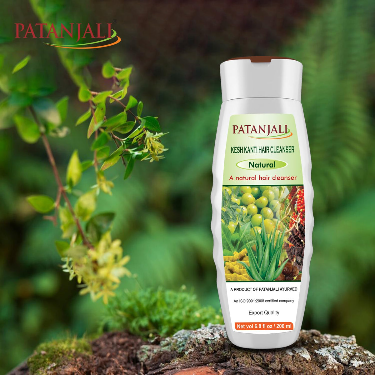 patanjali Kesh Kanti Natural Hair Cleanser - 200ml / 6.8 fl oz (Pack of 2)