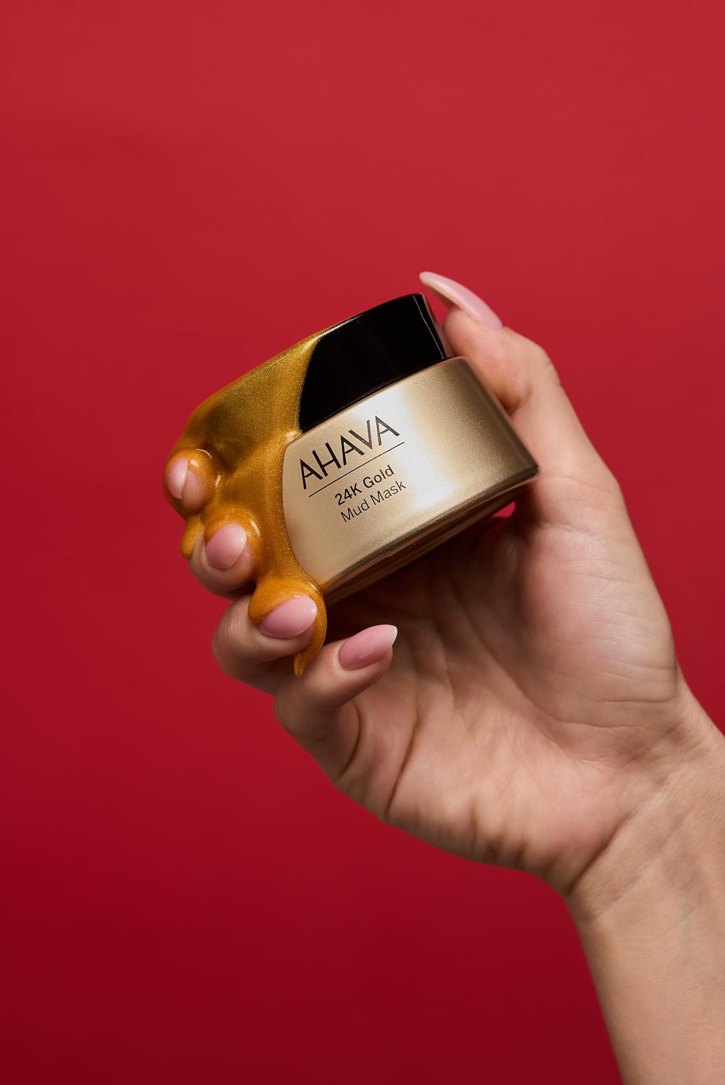 AHAVA 24K Gold Mineral Mud Mask - Luxury Mud Mask for Refined, Luminously Radiant Skin, Smoothes, Firms & Illuminates, includes 24K Gold, Osmoter Beauty & Personal Care AHAVA