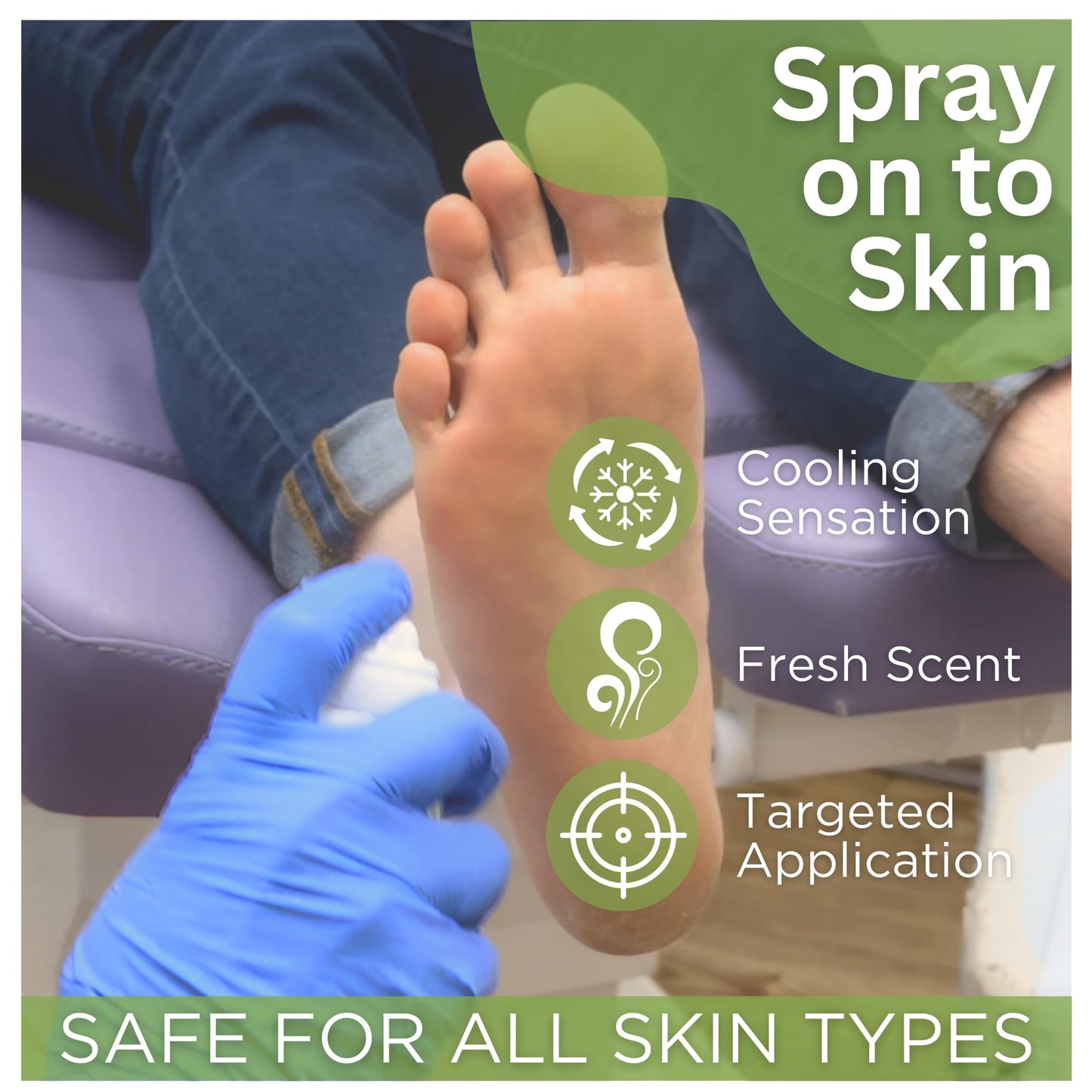 Footlogix Foot Deodorant Spray 4.23 oz - Tea Tree Oil & Menthol Foot Spray - Odor-Neutralizing Formula for Athletes & Enclosed Shoe Wearers - 360° Beauty and Personal Care FOOTLOGIX
