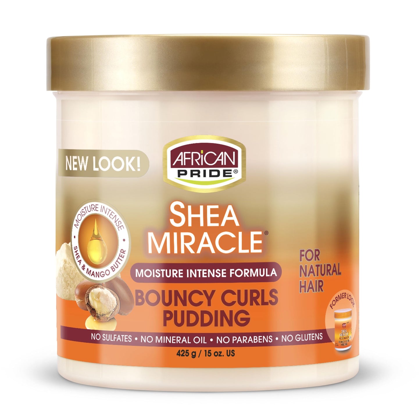 African Pride Shea Butter Miracle Moisture Intense Bouncy Curls Pudding 15 oz (Pack of 10) Beauty & Personal Care African Pride