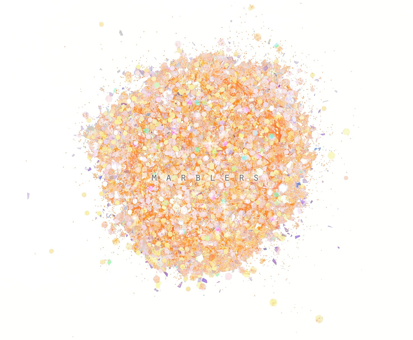 MARBLERS Holographic Glitter [Mixed Orange] 1.5oz (42g) | Chunky | Non-Toxic, Vegan, Cruelty-Free | Face, Body, Eyeshadow, Hair, Festival, Party Beauty & Personal Care MARBLERS