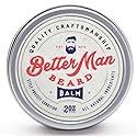 BETTER MAN BEARD Balm - 2 oz All-Natural Moisturizing Beard Balm with Therapeutic Grade Essential Oils & 100% Natural Formula - Balm-01 Beauty & Personal Care BETTER MAN BEARD EST. 2014