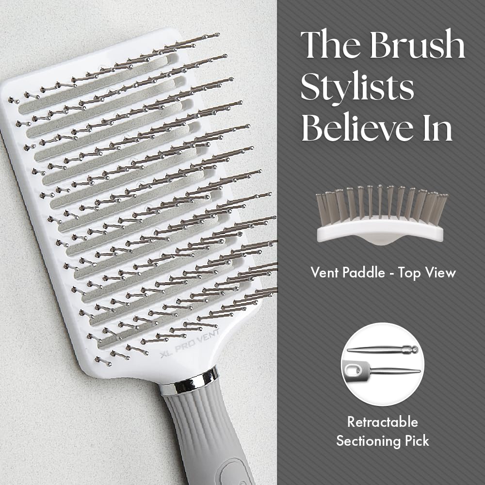 Olivia Garden Ceramic + Ion XL Pro Paddle Hair Brush, Vent (CIXL-PROVNT) Beauty & Personal Care Olivia Garden