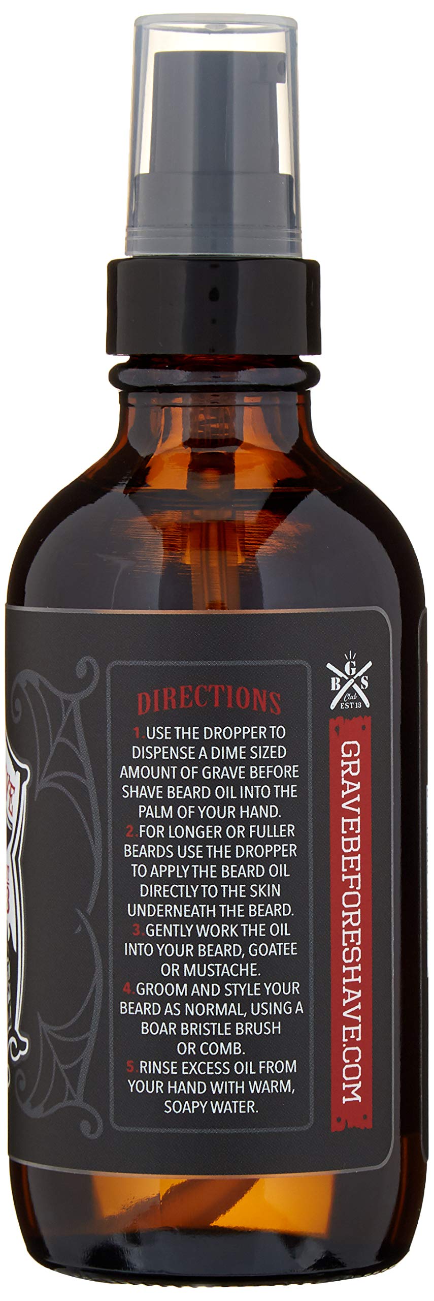 Grave Before Shave™ Beard Oil (Bay Rum Scent) 4 Oz. Bottle Beauty and Personal Care Grave Before Shave