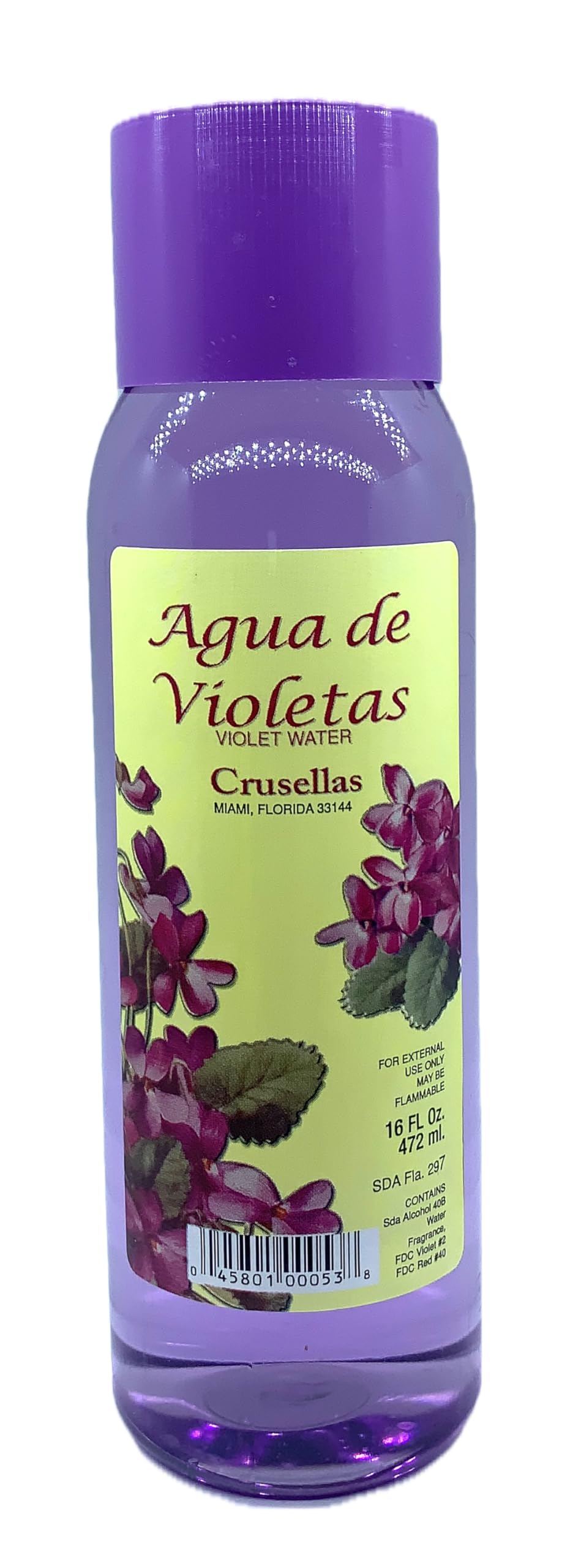 Crusellas Agua de Violetas (Violet Water) Splash Cologne 16 Fl. Oz. Beauty & Personal Care Crusellas