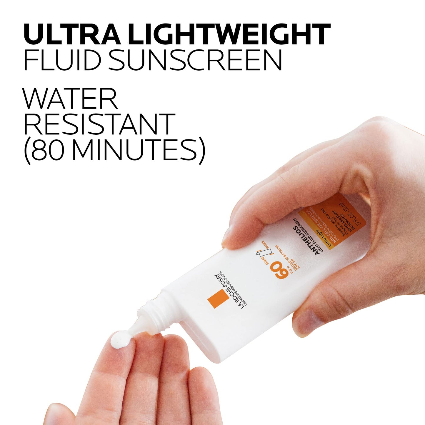 La Roche-Posay Anthelios Light Fluid Facial Sunscreen SPF 60, Lightweight Sunscreen For Face, Fluid Texture, Broad Spectrum SPF + Antioxidants, Oil Beauty & Personal Care La Roche-Posay