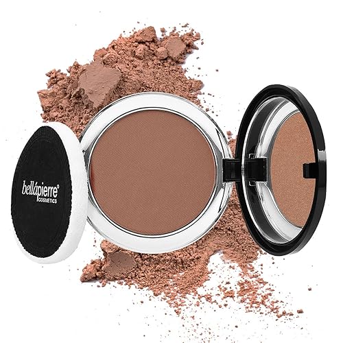 bellapierre Compact Mineral Blush | Warm Dewy Glow | Non-Toxic and Paraben Free | Suitable for All Skin Types | Compact Case - 0.35-Ounce - Amaretto Beauty & Personal Care bellapierre